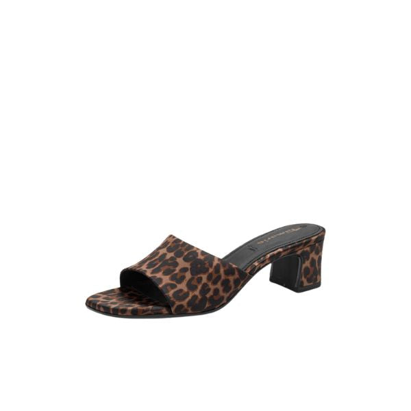 Tamaris sandali ciabatta con tacco a blocco leopard