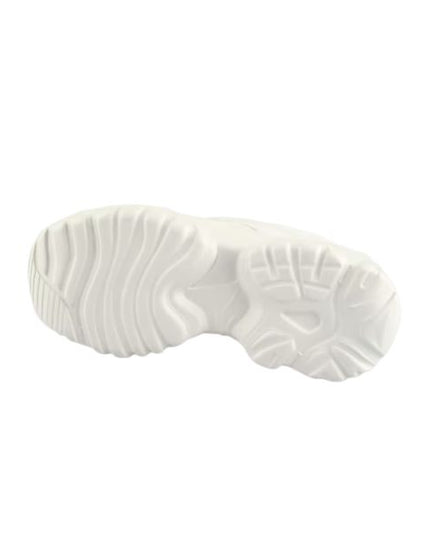 Buffalo Sneakers Chunky Bianco con Suola Ondulata