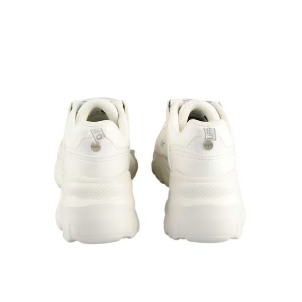 Buffalo Sneakers Chunky Bianco con Suola Ondulata