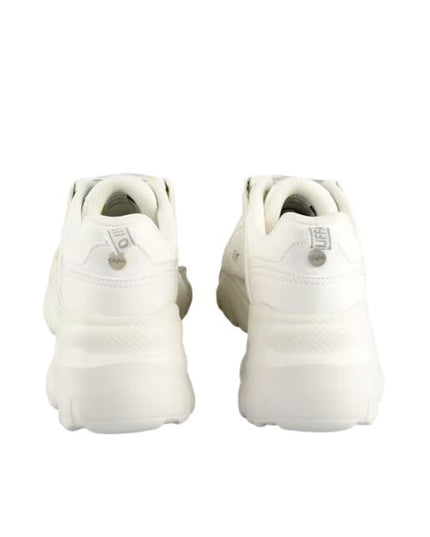 Buffalo Sneakers Chunky Bianco con Suola Ondulata