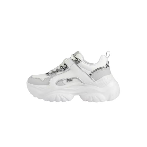 Buffalo Sneaker Chunky con Texture Pitonata
