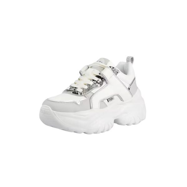 Buffalo Sneaker Chunky con Texture Pitonata