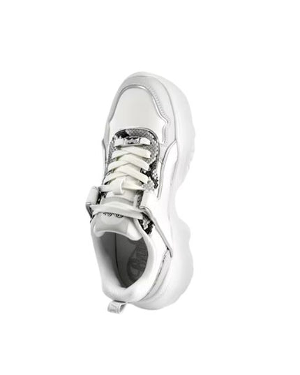 Buffalo Sneaker Chunky con Texture Pitonata
