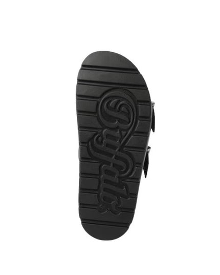 Buffalo Sandali Neri Glitterati con Suola Platform