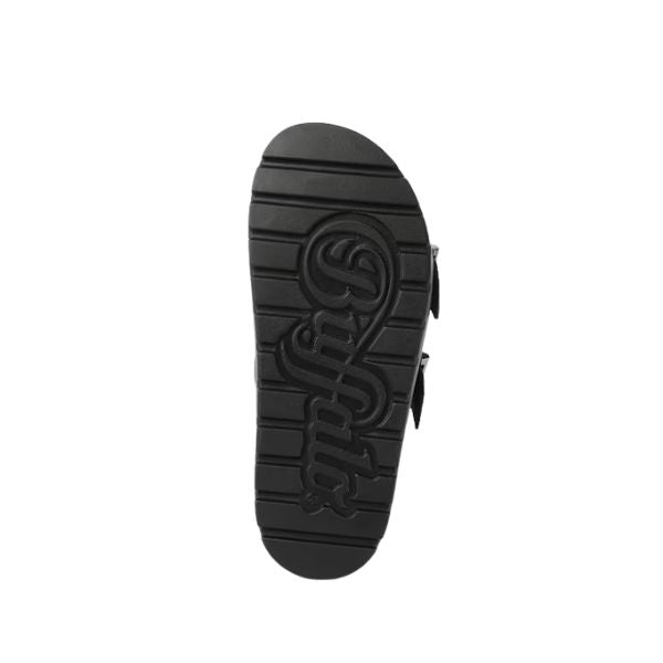 Buffalo Sandali Neri Glitterati con Suola Platform