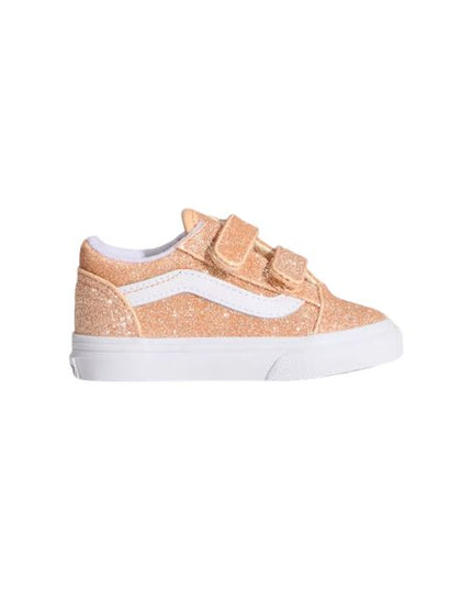 Vans Old Skool V sneakers con chiusura a strappo e glitter