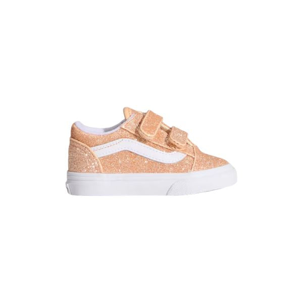 Vans Old Skool V sneakers con chiusura a strappo e glitter