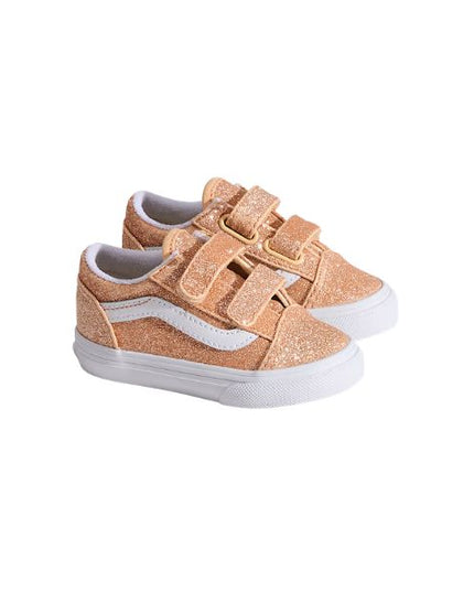 Vans Old Skool V sneakers con chiusura a strappo e glitter