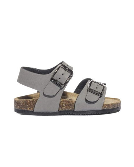 Goldstar sandali in pelle con doppia fibbia grigio