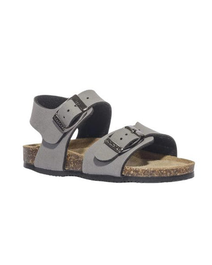 Goldstar sandali in pelle con doppia fibbia grigio