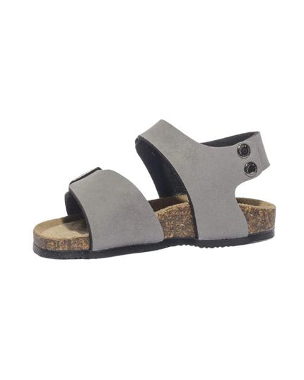 Goldstar sandali in pelle con doppia fibbia grigio