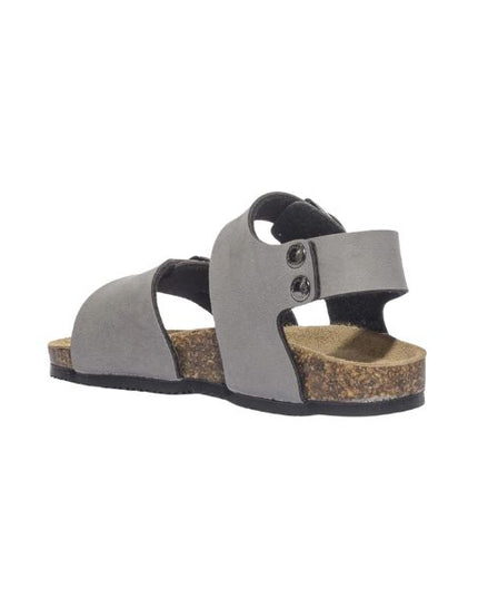 Goldstar sandali in pelle con doppia fibbia grigio