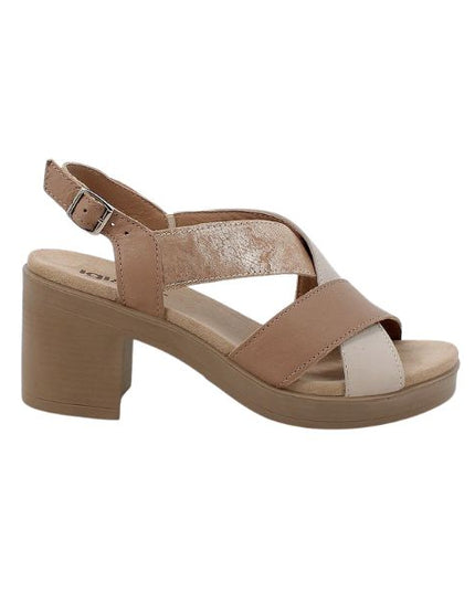 Igi&co sandali con tacco a blocco beige