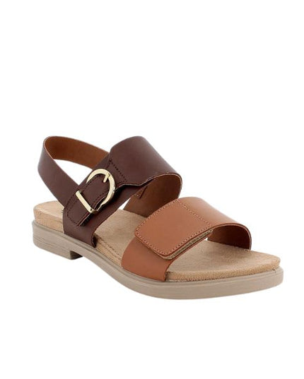 Igi&co sandali a fasce con cinturino in pelle marrone