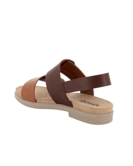 Igi&co sandali a fasce con cinturino in pelle marrone