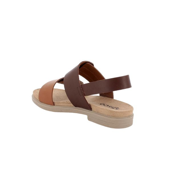 Igi&co sandali a fasce con cinturino in pelle marrone