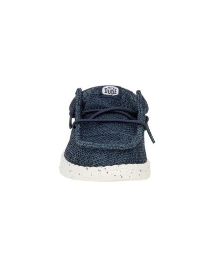 Hey Dude Wally T Stretch Sox mocassini da bambino in tessuto Blu