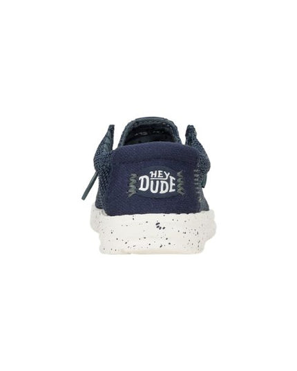 Hey Dude Wally T Stretch Sox mocassini da bambino in tessuto Blu