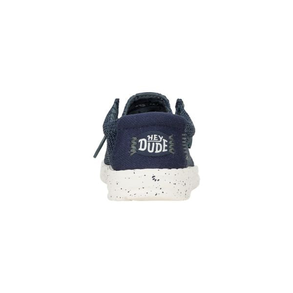 Hey Dude Wally T Stretch Sox mocassini da bambino in tessuto Blu