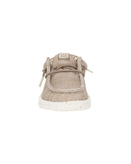 Hey Dude Wally T Stretch Sox mocassini da bambino in tessuto Beige