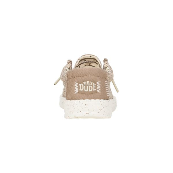 Hey Dude Wally T Stretch Sox mocassini da bambino in tessuto Beige