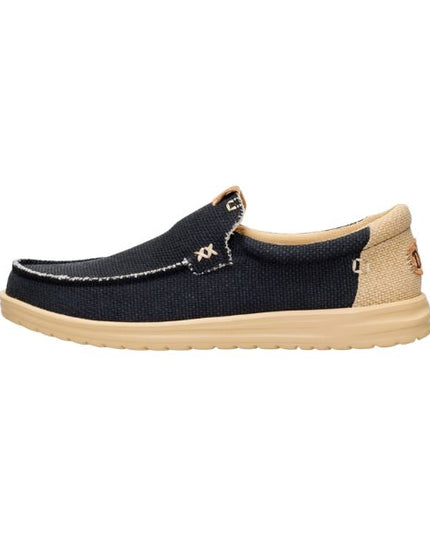 Hey Dude Mikka Braided mocassini in tessuto nero