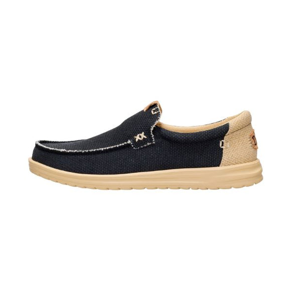 Hey Dude Mikka Braided mocassini in tessuto nero