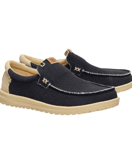 Hey Dude Mikka Braided mocassini in tessuto nero