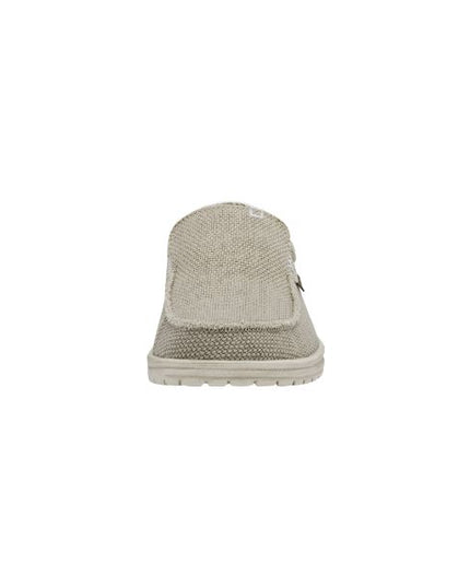 Hey Dude Mikka Braided mocassini in tessuto bianco