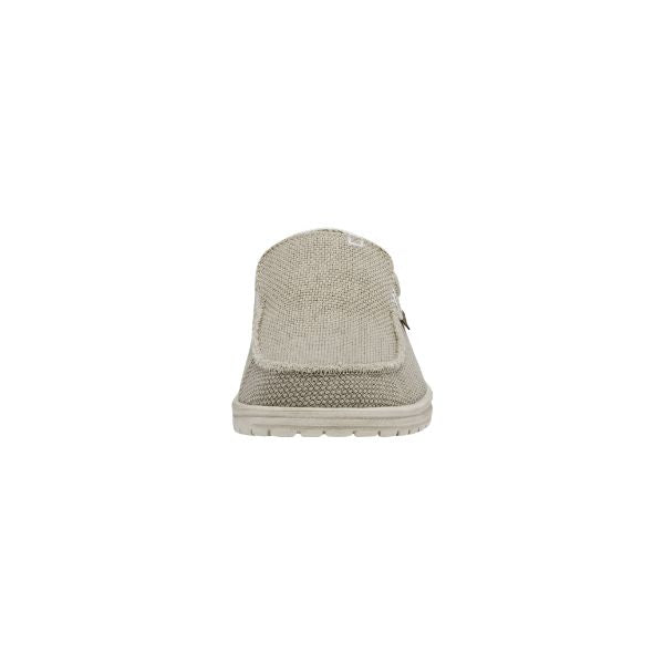 Hey Dude Mikka Braided mocassini in tessuto bianco