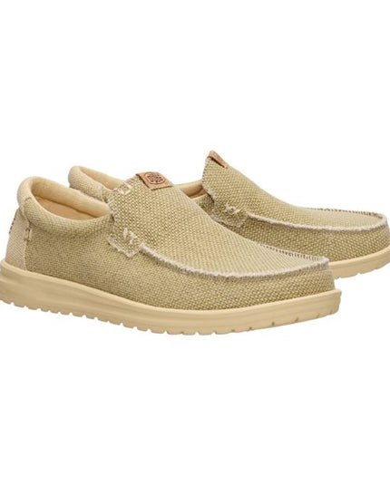 Hey Dude Mikka Braided mocassini in tessuto Olive Gray