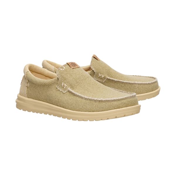 Hey Dude Mikka Braided mocassini in tessuto Olive Gray
