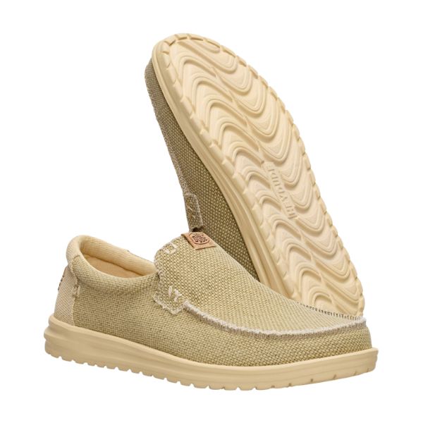 Hey Dude Mikka Braided mocassini in tessuto Olive Gray
