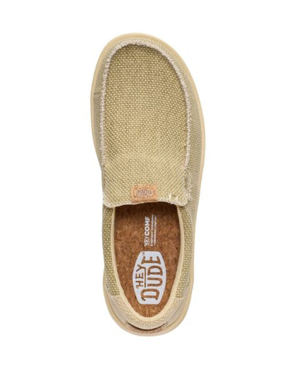 Hey Dude Mikka Braided mocassini in tessuto Olive Gray