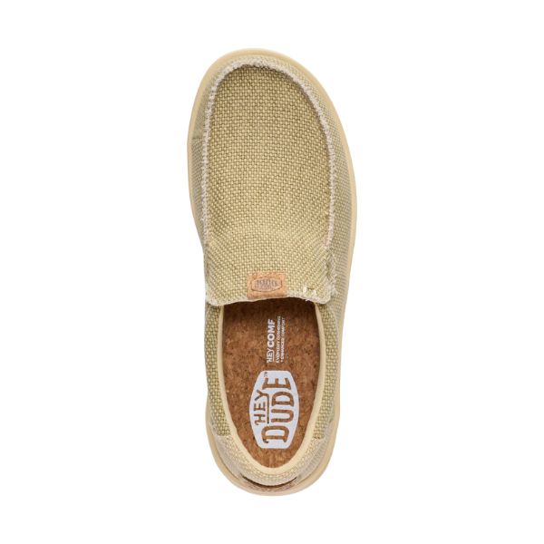Hey Dude Mikka Braided mocassini in tessuto Olive Gray