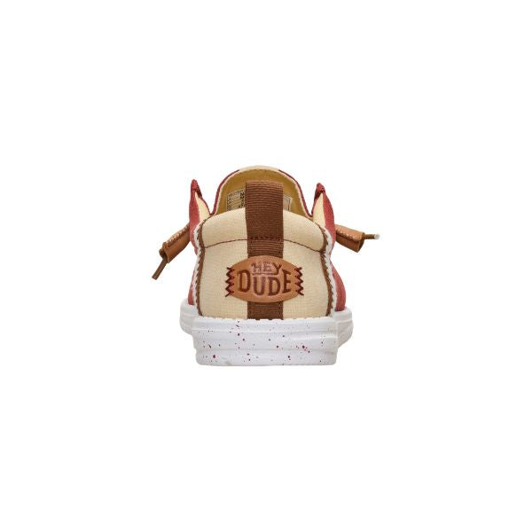 Hey Dude Wally Craft Linen mocassini in tessuto Rosso