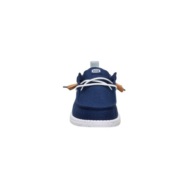 Hey Dude Wally Craft Linen mocassini in tessuto Blu