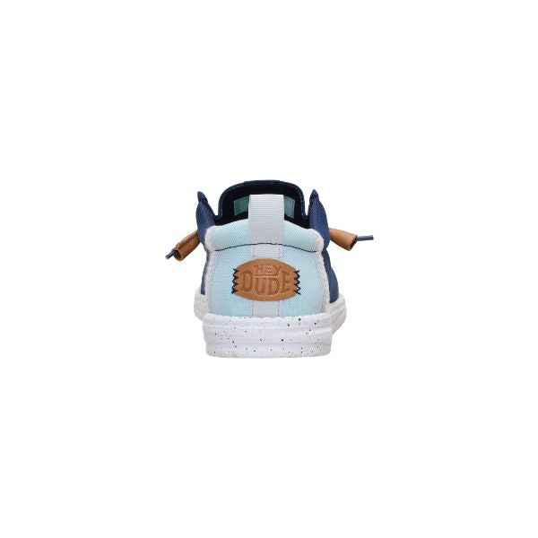 Hey Dude Wally Craft Linen mocassini in tessuto Blu