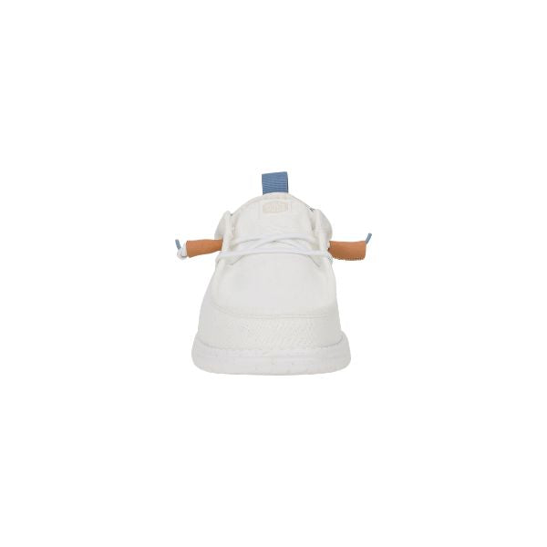 Hey Dude Wally Craft Linen mocassini in tessuto Bianco e grigio