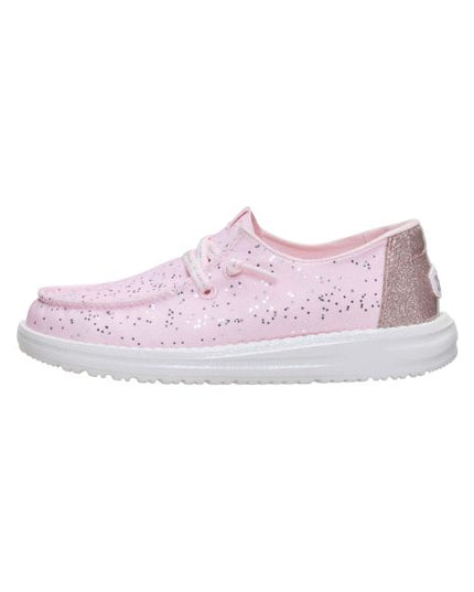 Hey Dude Wendy Sparkle Surprise scarpe slip on in tessuto Sparkle Pink