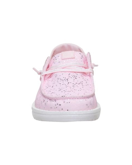 Hey Dude Wendy Sparkle Surprise scarpe slip on in tessuto Sparkle Pink