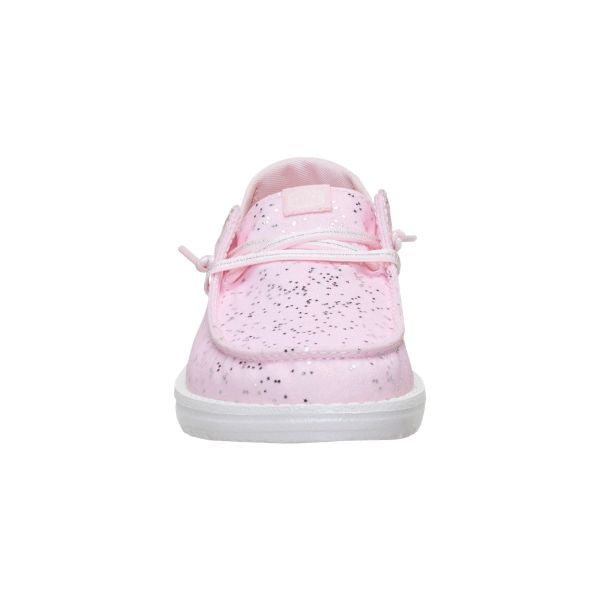 Hey Dude Wendy Sparkle Surprise scarpe slip on in tessuto Sparkle Pink