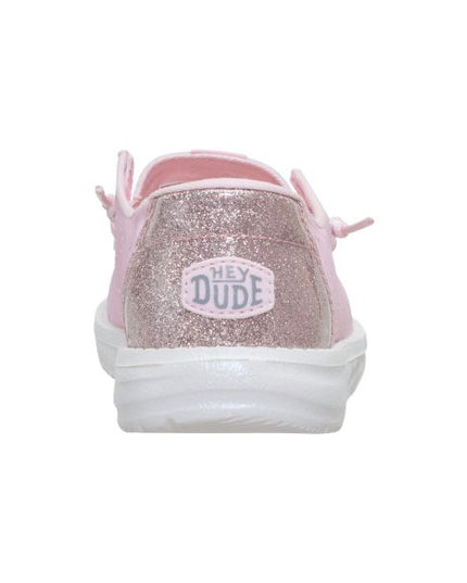 Hey Dude Wendy Sparkle Surprise scarpe slip on in tessuto Sparkle Pink