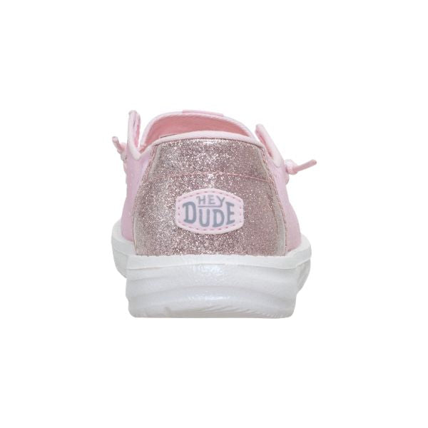 Hey Dude Wendy Sparkle Surprise scarpe slip on in tessuto Sparkle Pink