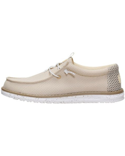 Hey Dude Wally Mesh Neutrals mocassini in tessuto Island Neutral Multi
