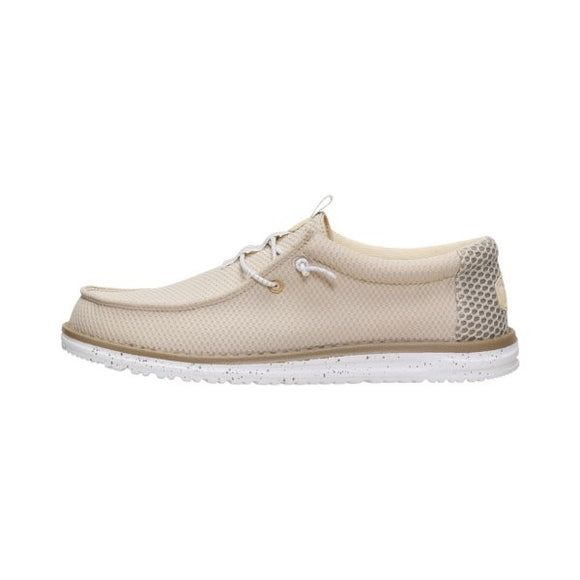 Hey Dude Wally Mesh Neutrals mocassini in tessuto Island Neutral Multi