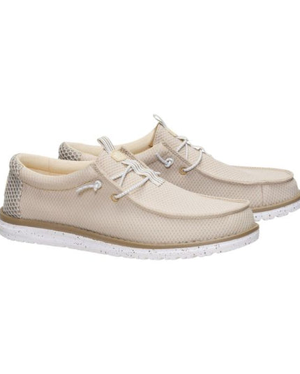 Hey Dude Wally Mesh Neutrals mocassini in tessuto Island Neutral Multi