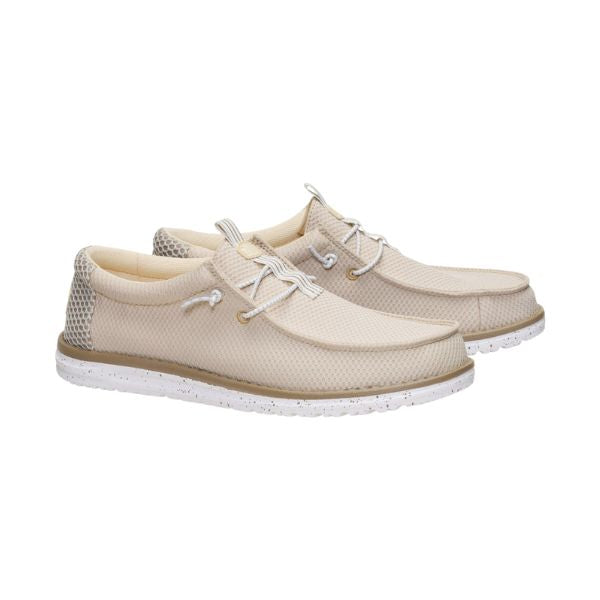 Hey Dude Wally Mesh Neutrals mocassini in tessuto Island Neutral Multi