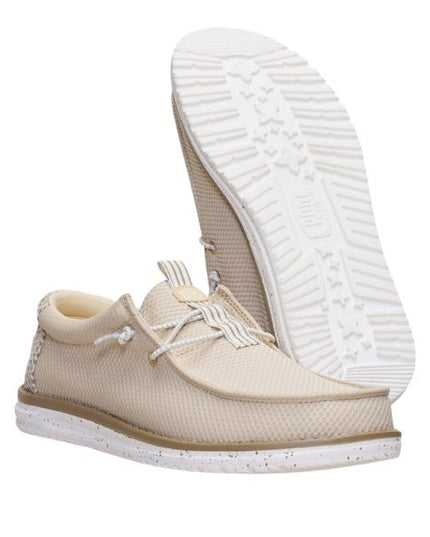 Hey Dude Wally Mesh Neutrals mocassini in tessuto Island Neutral Multi
