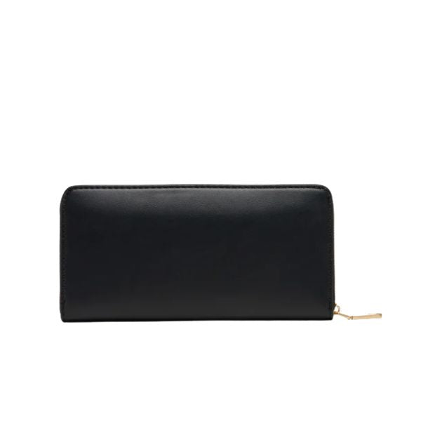 Calvin Klein LV04F1077G portafogli zip around con logo smaltato